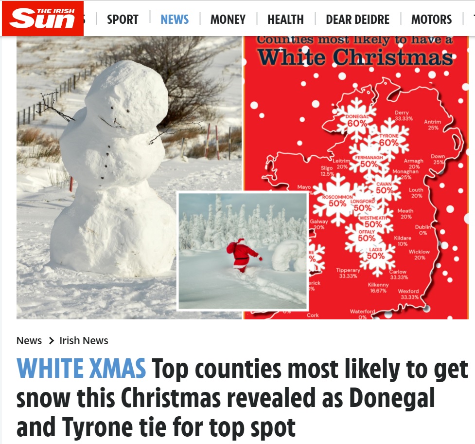 screenshot of the sun coverage for legacy digital pr case study