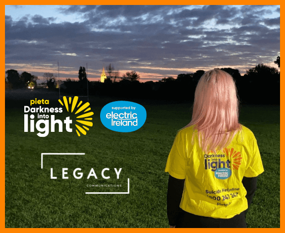 Legacy walk at sunrise for Pieta’s Darkness Into Light
